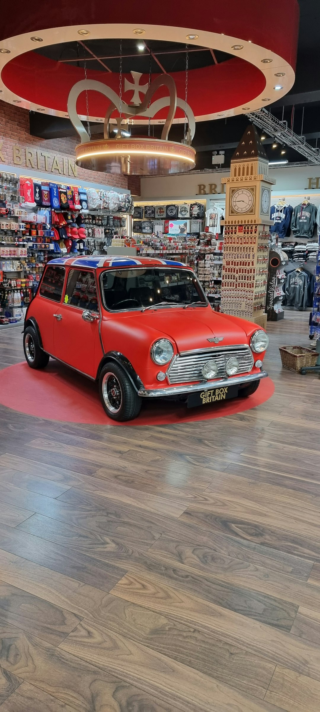 Red Mini Cooper in London Gift Shop